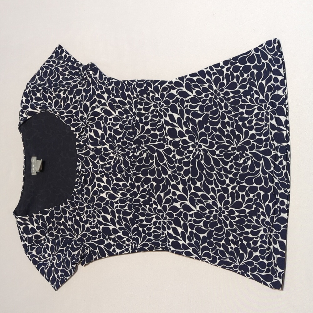 Ann Taylor Factory Store Blue and White Top Size XS